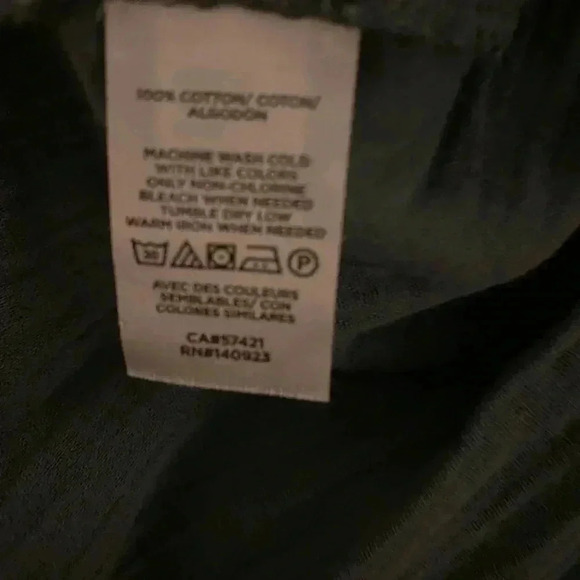 Loft Gauze Sage Green Tie Waist Shirt Dress Size S - Picture 10 of 11